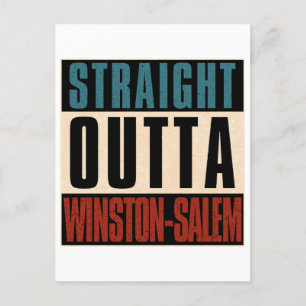 Rak Outta Winston-Salem North Carolina NC Helg Vykort