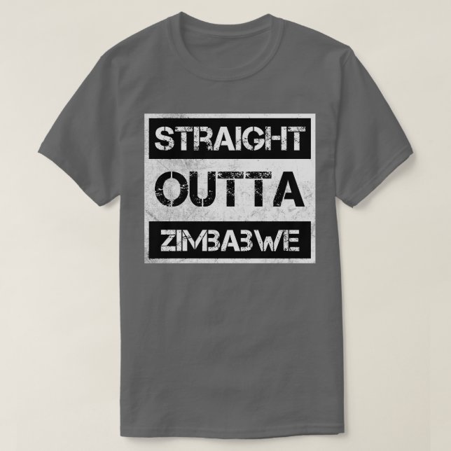 Rak Outta Zimbabwe Traveler Gift Land Expa T Shirt (Design framsida)
