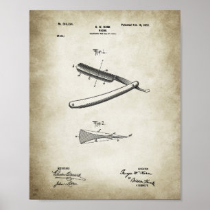 Rak Razor Patent Poster