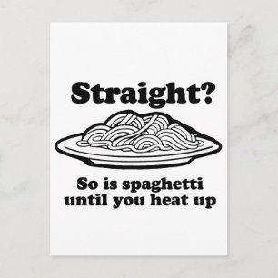 RAK? Så är fallet med spaghetti Vykort