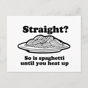 RAK? Så är fallet med spaghetti Vykort