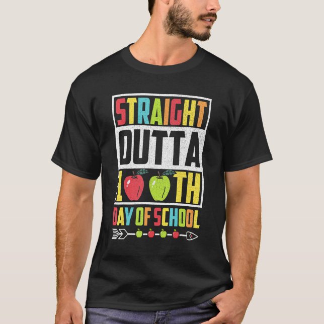 Rak skoldag 100 dagar t shirt (Framsida)