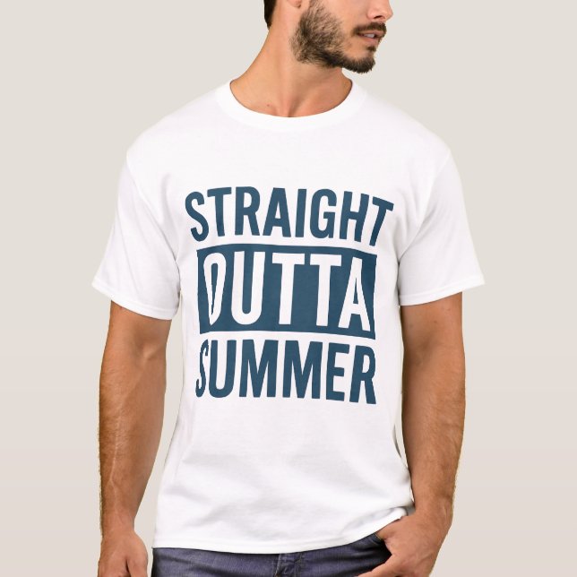 Rak sommartid - Back to school design T Shirt (Framsida)