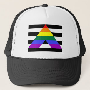 Rak supporter för bundsförvantflagga LGBT Truckerkeps