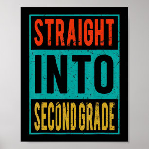 Rak till andra Klass Back to school andra Grad Poster