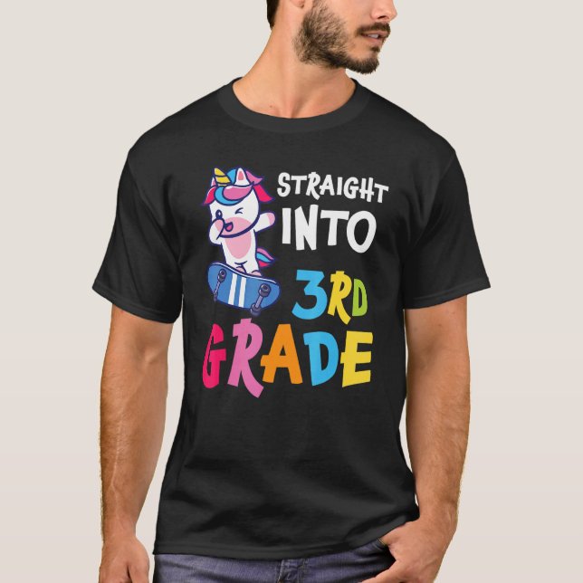 Rak till tredje Klass-enhetsklass 3:e Klass T Shirt (Framsida)