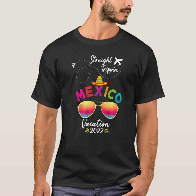 Rak Trippi i Mexico Family Vacation Cancun 2022 T Shirt (Framsida)
