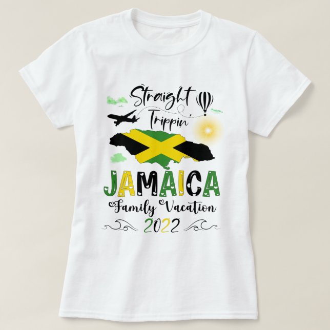 Rak Trippin Anpassningsbar Shirt Jamaica T (Design framsida)