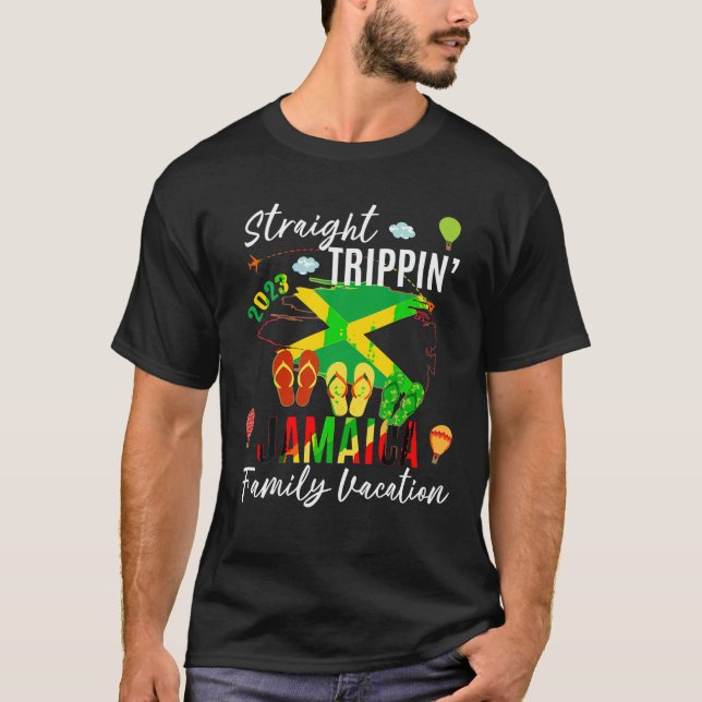 Rak Trippin Jamaica Family Vacation Baecation T Shirt (Framsida)