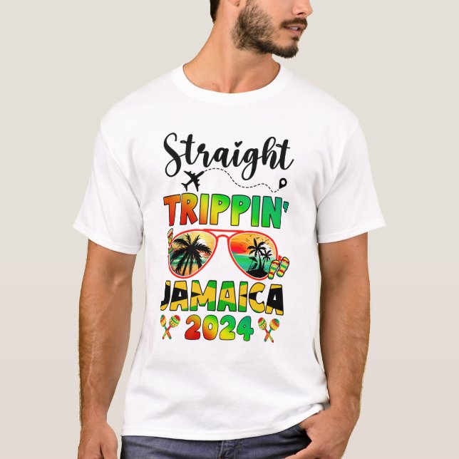 Rak Tripping Jamaica 2024 Family Vacation Mat T Shirt (Framsida)