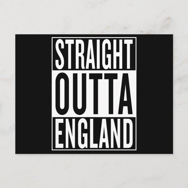 rak ut England Vykort (Framsida)