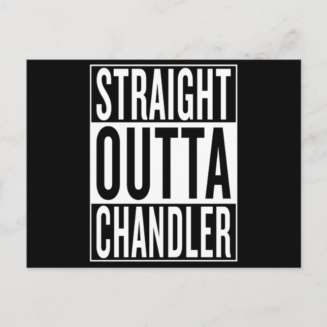 rak ut från Chandler Vykort (Framsida)