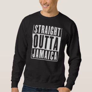 Rak ut från Jamaica Roliga jamaicanska män Kvinnor Lång Ärmad Tröja