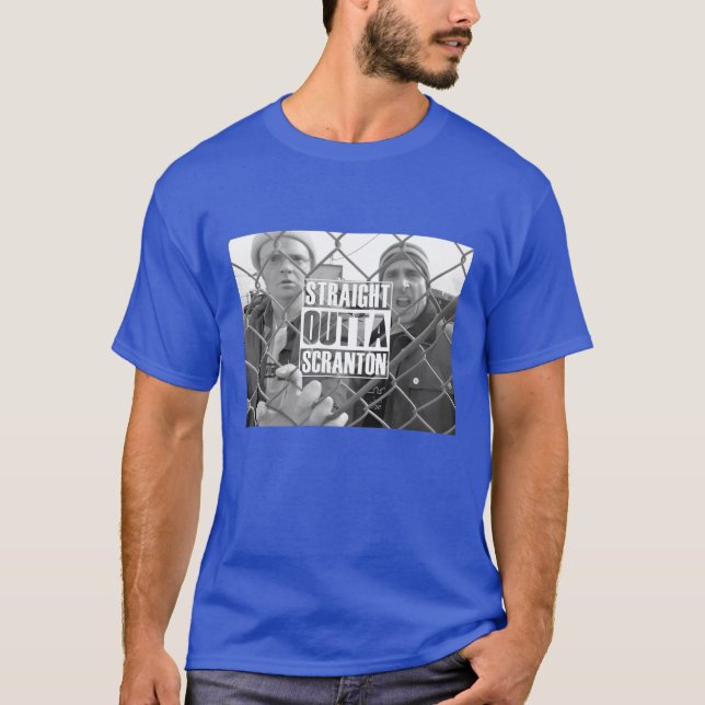 Rak ut från Scranton kompis T Shirt (Framsida)