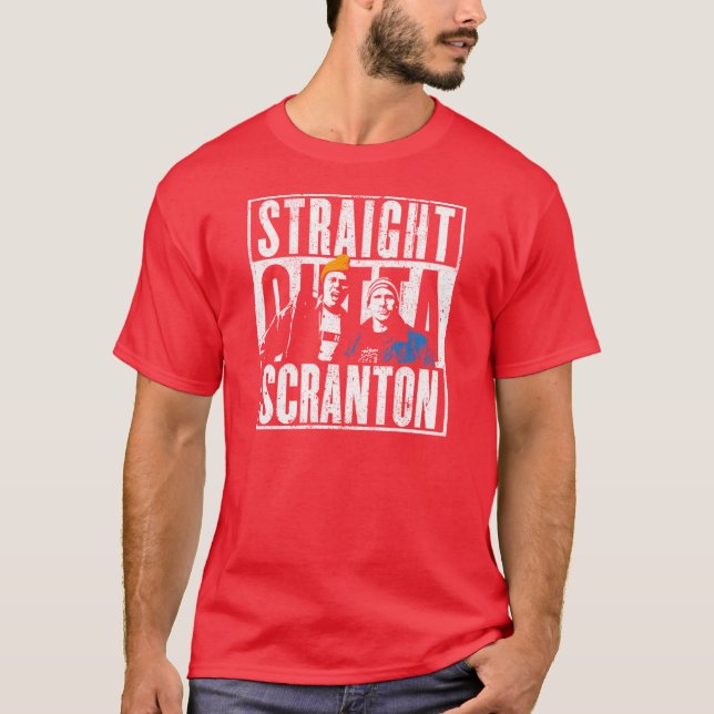 Rak ut från Scranton Lata Scranton T Shirt (Framsida)