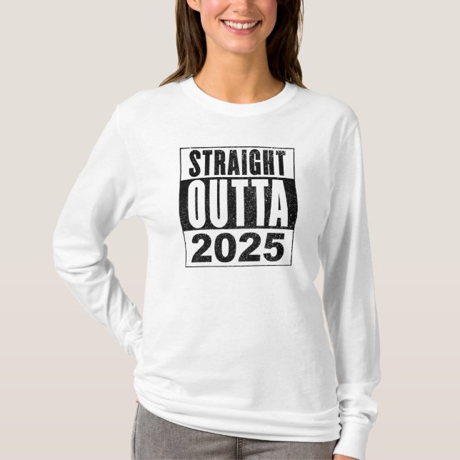 Rak ut ur 2025 t shirt (Framsida)