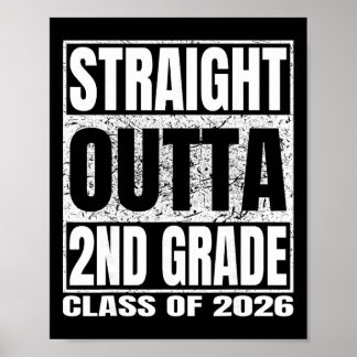 Rak ut ur 2:a klass Roligt examensfirande 2026 Sec Poster
