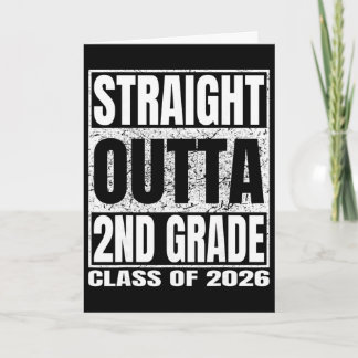 Rak ut ur 2:a klass Roligt examensfirande 2026 Sek Kort