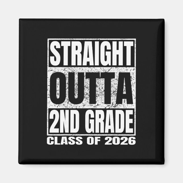 Rak ut ur 2:a klass Roligt examensfirande 2026 Sek Magnet (Framsidan)
