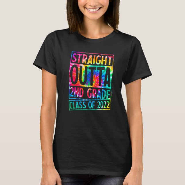 Rak ut ur 2:a klass ungdomar Barn Andra klass G T Shirt (Framsida)