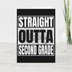 Rak ut ur andra klass examen rolig 2026 kort