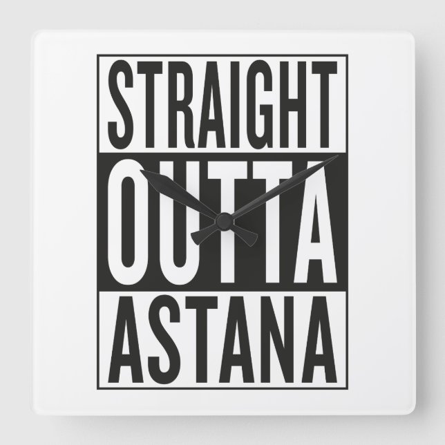 rak ut ur Astana Fyrkantig Klocka (Framsida)