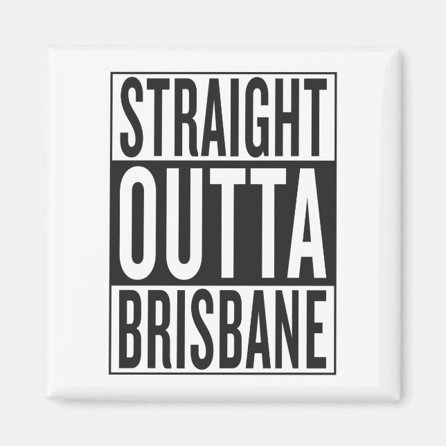 rak ut ur Brisbane Magnet (Framsidan)
