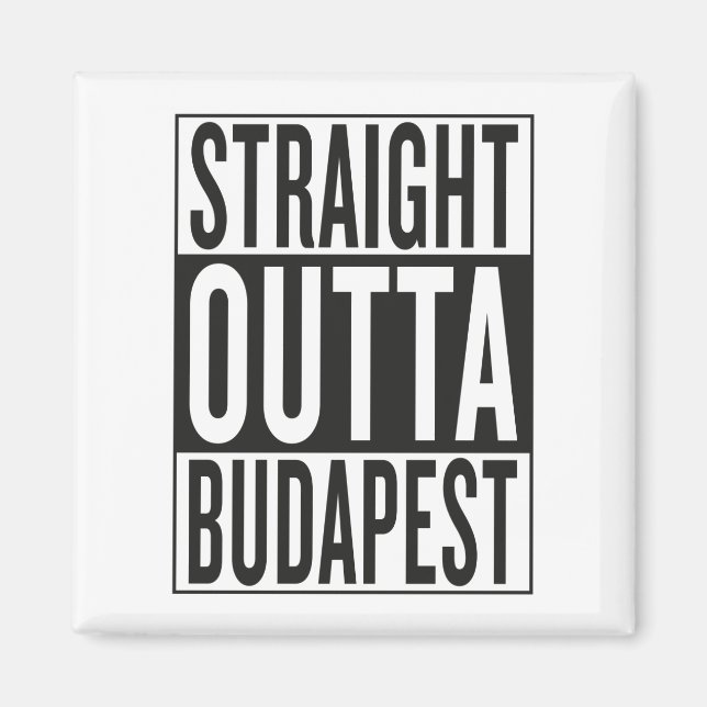 rak ut ur Budapest Magnet (Framsidan)