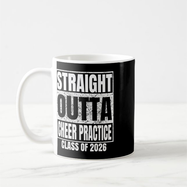 Rak ut ur Cheer-övning examen Cl 2026 Gra Kaffemugg (Vänster)