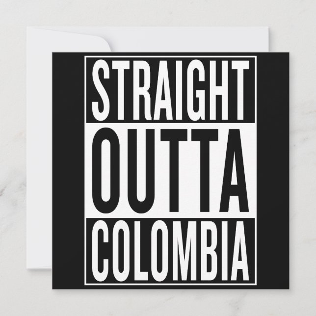 rak ut ur Colombia (Framsida)
