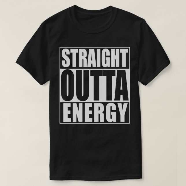 Rak ut ur Energy Pullover T Shirt (Design framsida)