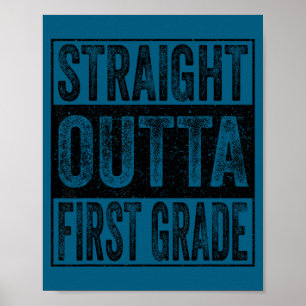 Rak ut ur första klass klass 2026 examen 1:a poster