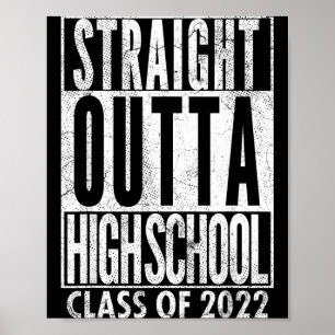 Rak ut ur gymnasiet examenklass 2022 poster