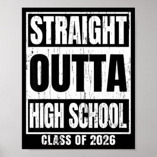 Rak ut ur gymnasiet klass 2026 senior poster
