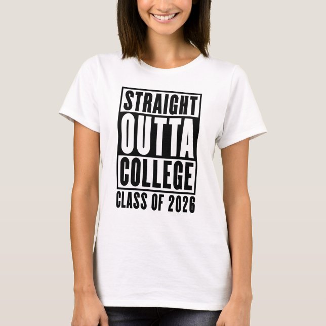 Rak ut ur högskolan kullen 2026 t shirt (Framsida)