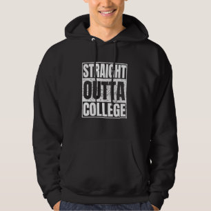 Rak Ut Ur Högskoletröja Tjejer Killar Rolig Examen Hoodie