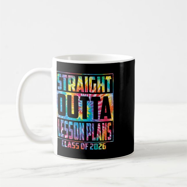 Rak ut ur lektionsplanerna Roligt examensfirande 2 Kaffemugg (Vänster)