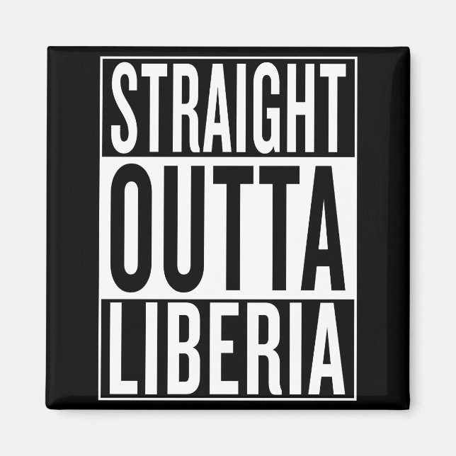 rak ut ur Liberia Magnet (Framsidan)
