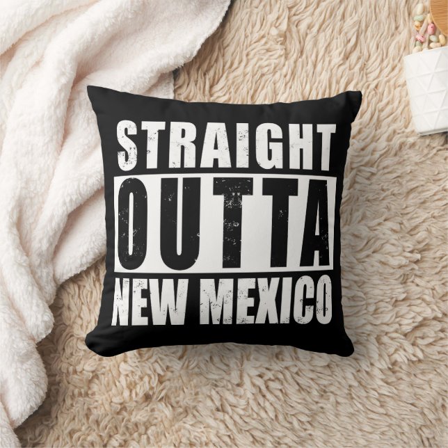 Rak ut ur New Mexico-ordkonst Kudde (Filt)
