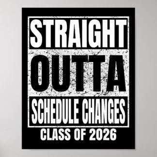 Rak Ut Ur Schemaläggningsändringar Examen 2026 Poster