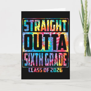 Rak ut ur sjätte klass Cl 2026 Examen 6:e Kort