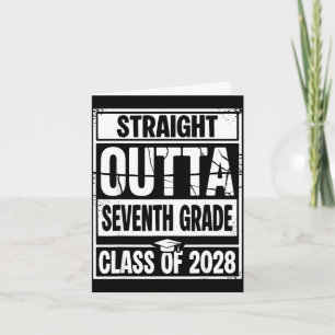 Rak ut ur sjunde klass examen klass av kort