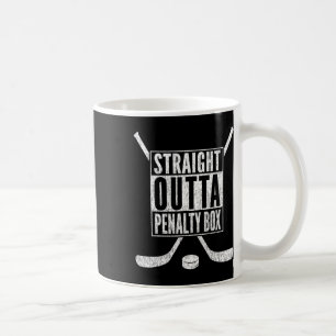 Rak ut ur straffsparken Tröja Roligt skämt ishocke Kaffemugg