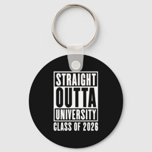 Rak ut ur universitetet klass 2026 nyckelring