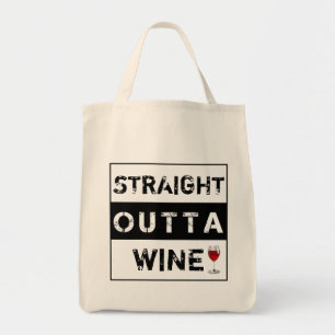 Rak ut ur vin eller anpassa din egen text tygkasse