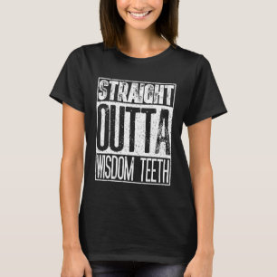 Rak ut ur visdomständer Roligt tandläkare Gif T Shirt