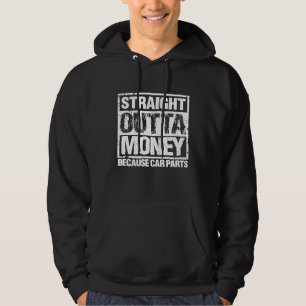 Rak Utan Pengar För Bil Delar Män Kvinnor Hoodie