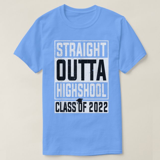 Rak utanför högskoleklassen 2022 t shirt (Design framsida)