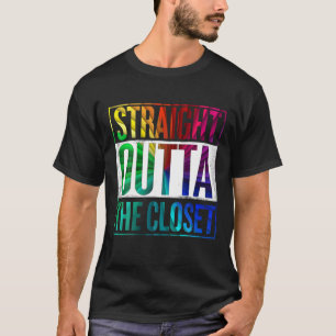 Rak utanför stängningen av HBT-Gay pride T Shirt