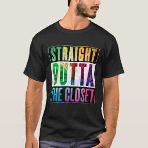 Rak utanför stängslet - Gay pride HBT-T T Shirt